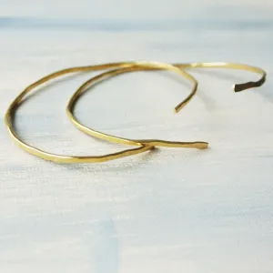 Elaine - Gold Brass Bangle Cuff