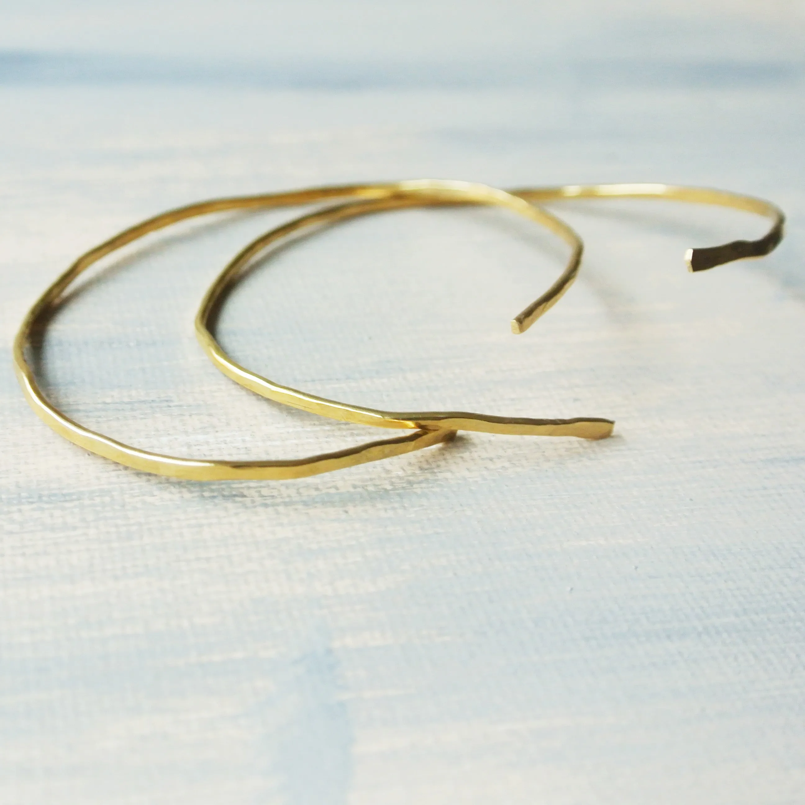 Elaine - Gold Brass Bangle Cuff