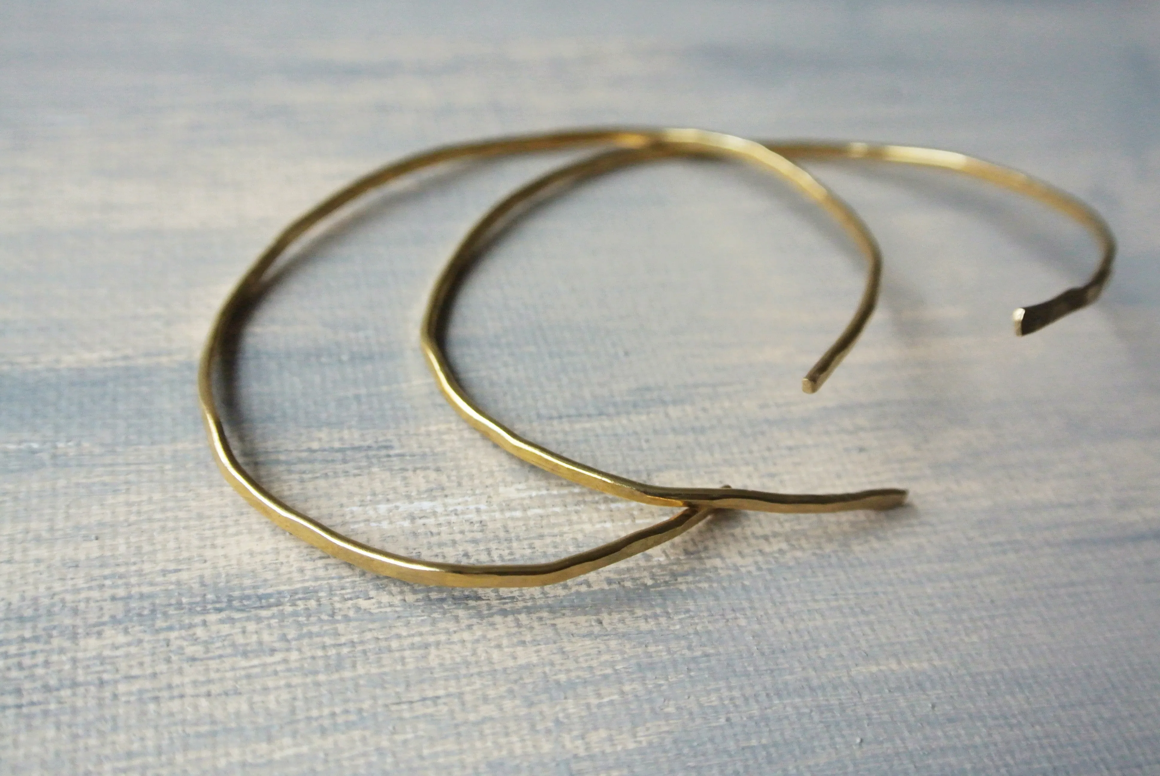 Elaine - Gold Brass Bangle Cuff