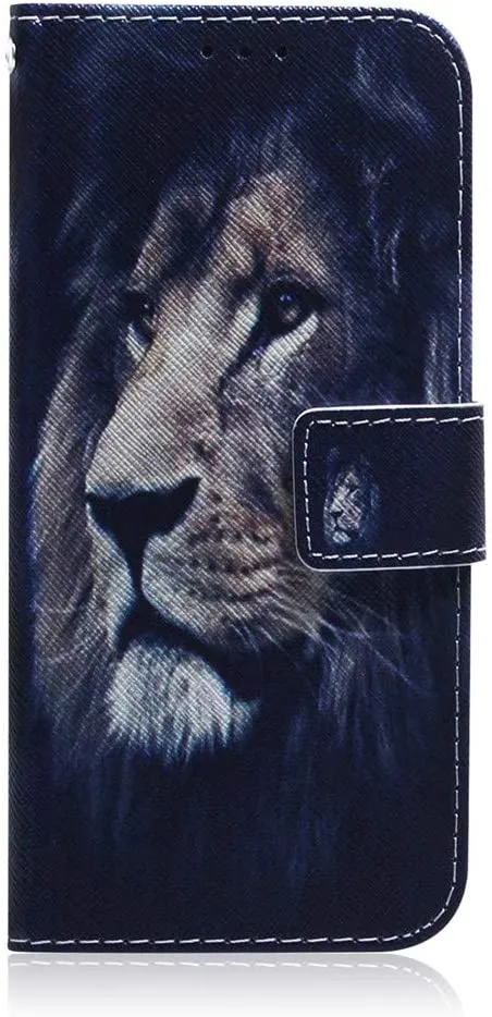 EMAXELER Galaxy A9 2018 Case Cover Shockproof Stylish PU Leather Flip Folio Bookstyle Slim Wallet Protection Case Magnetic Stand Card Slot Case for Samsung Galaxy A9 2018 TXC Lion