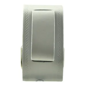 Embossed White Leather Ladies Cuff
