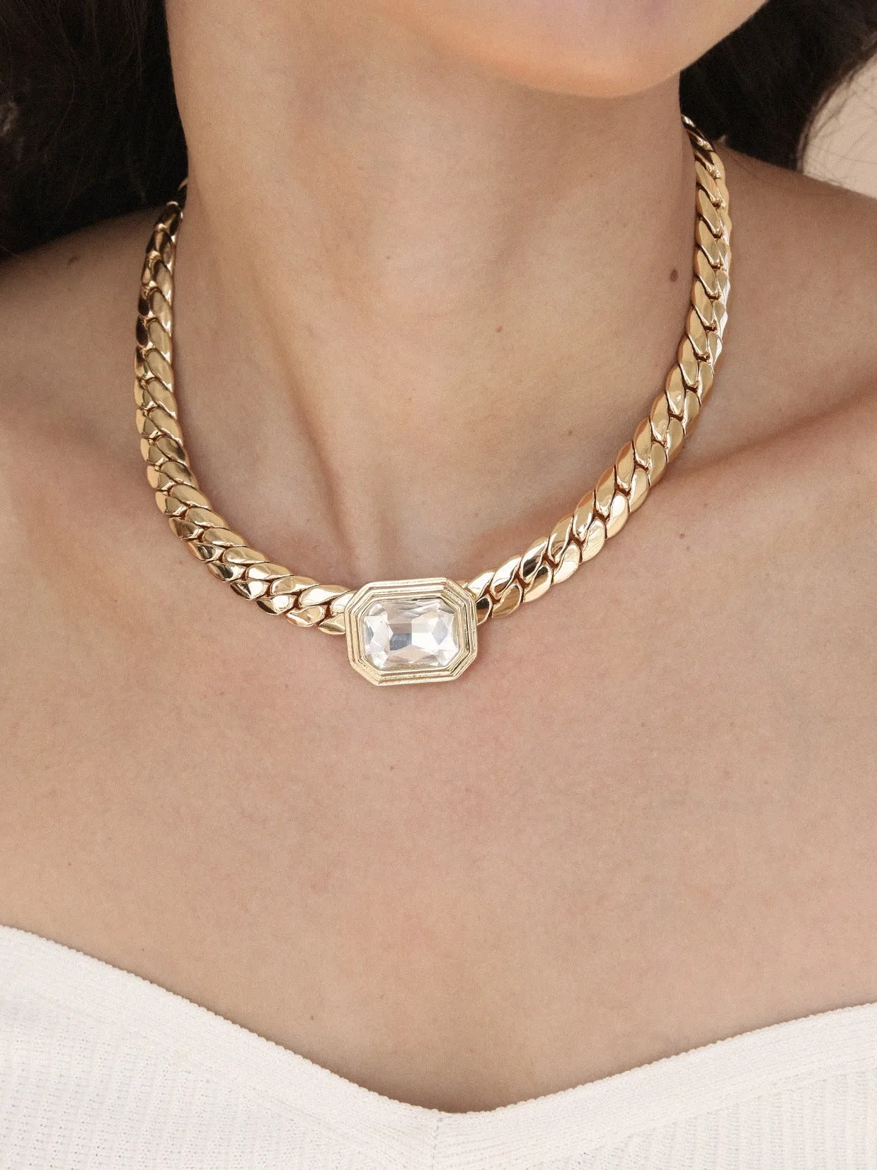 Emerald Deco Necklace