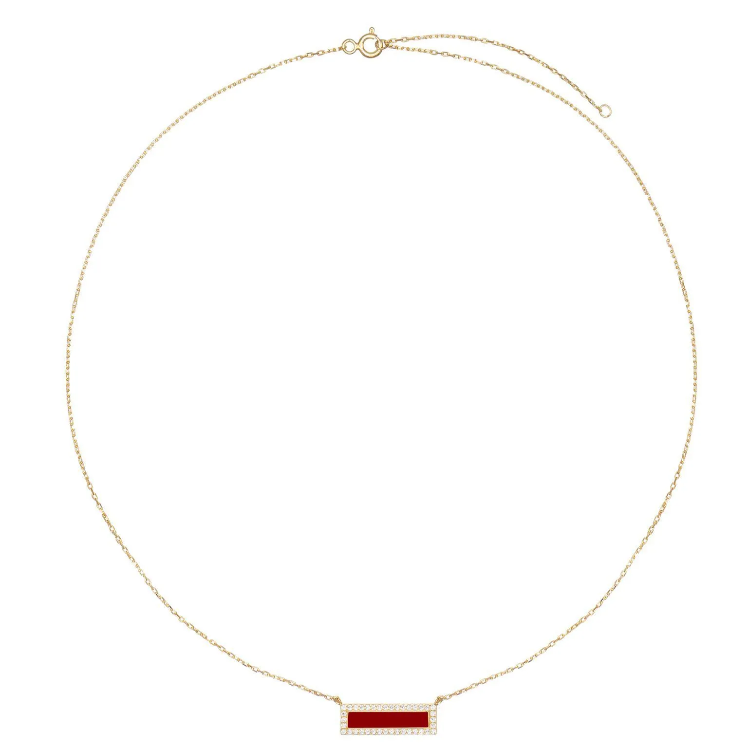 Enamel Bar Necklace