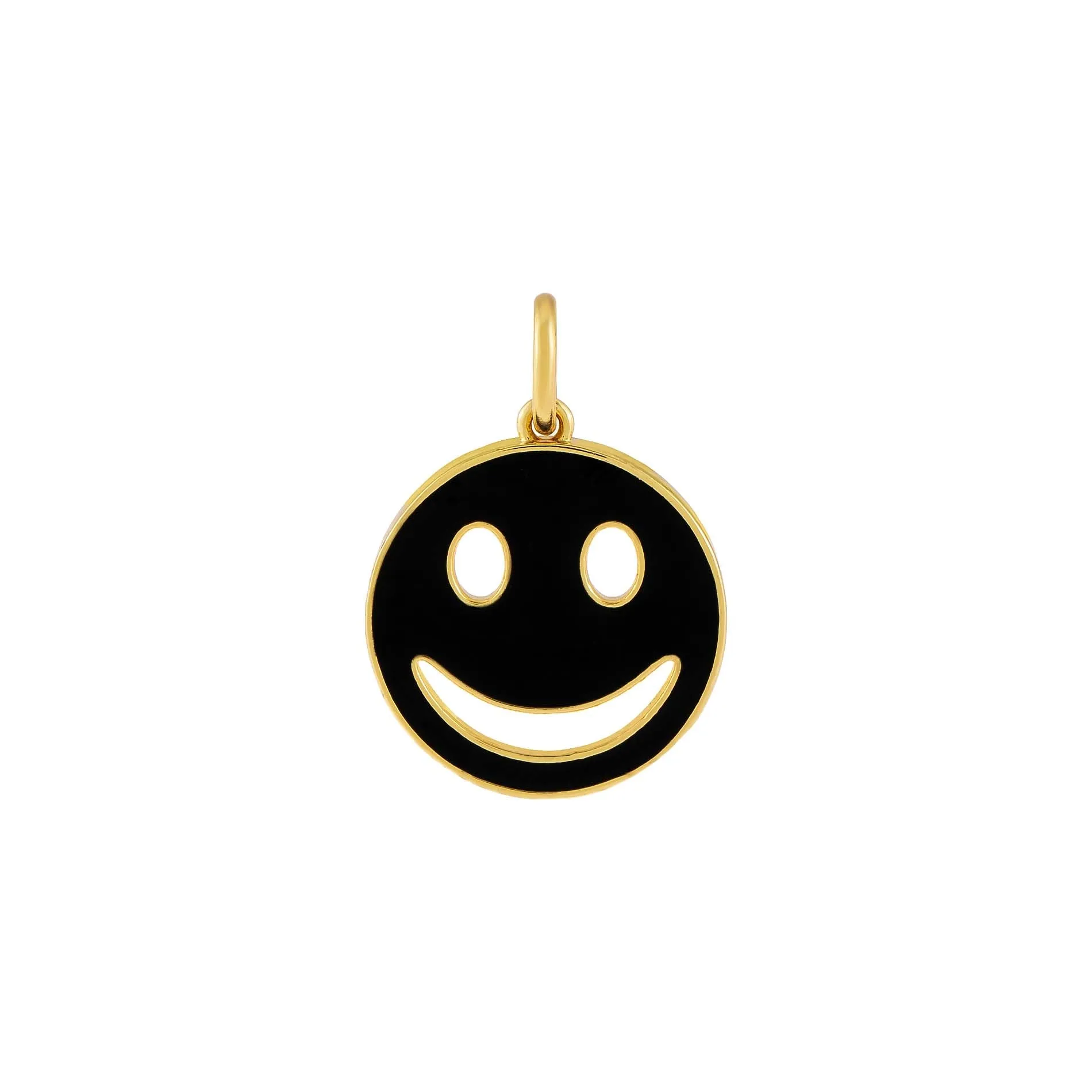 Enamel Cut Out Smiley Charm