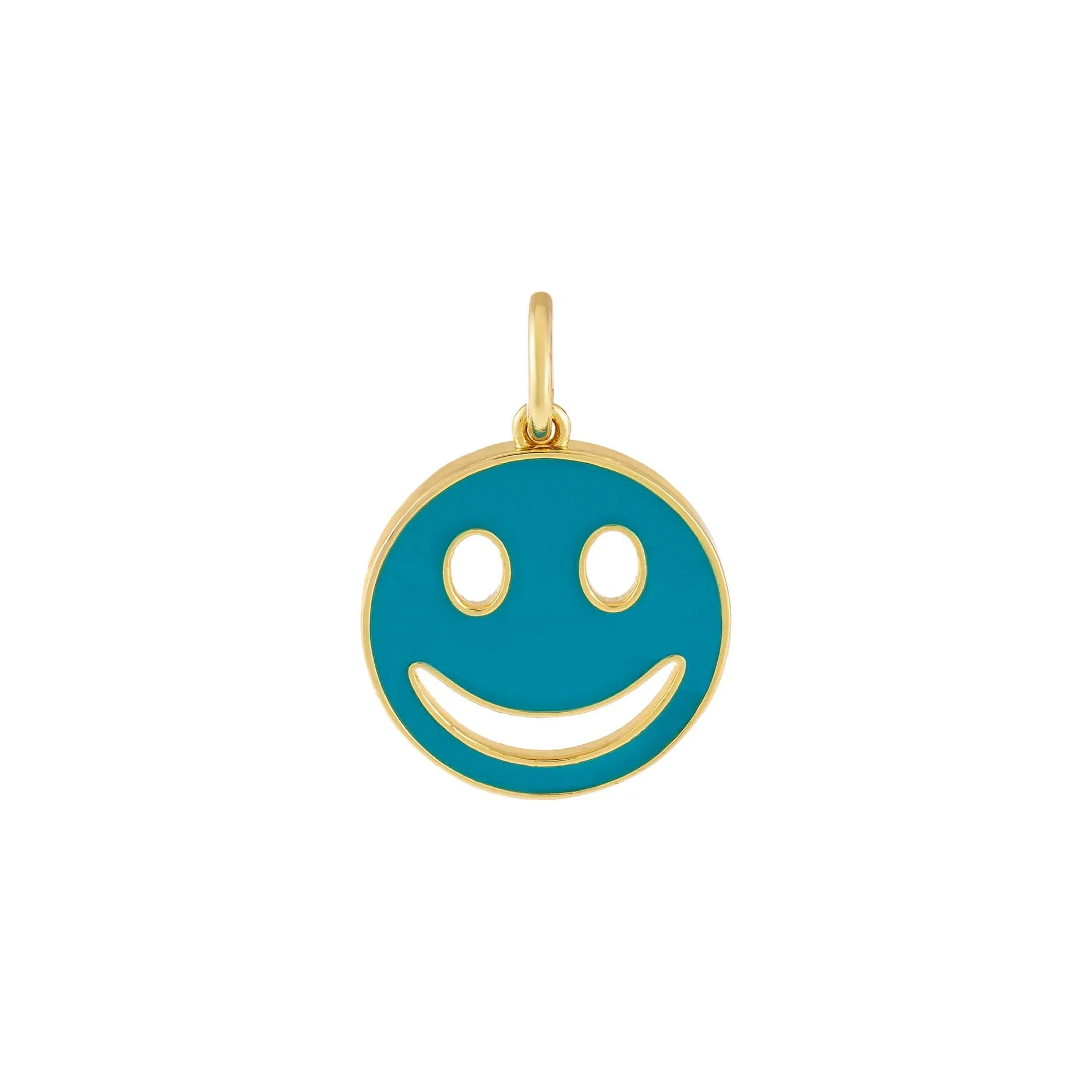 Enamel Cut Out Smiley Charm