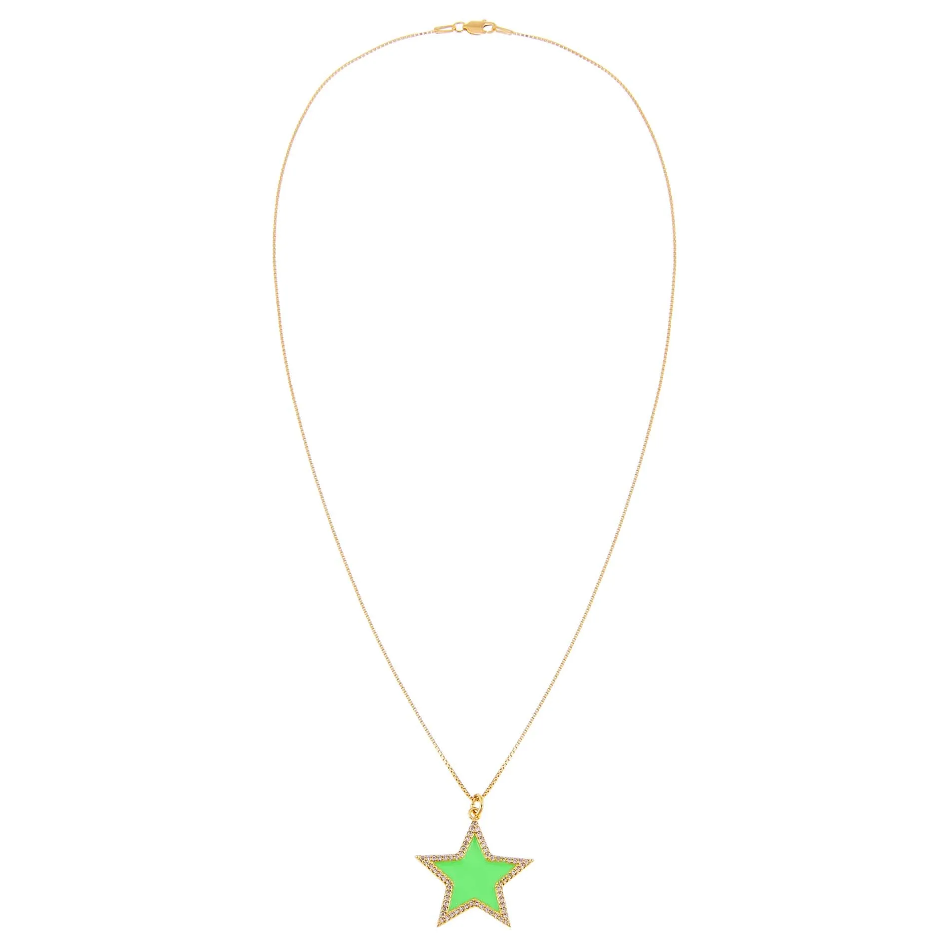 Enamel Star Charm Necklace