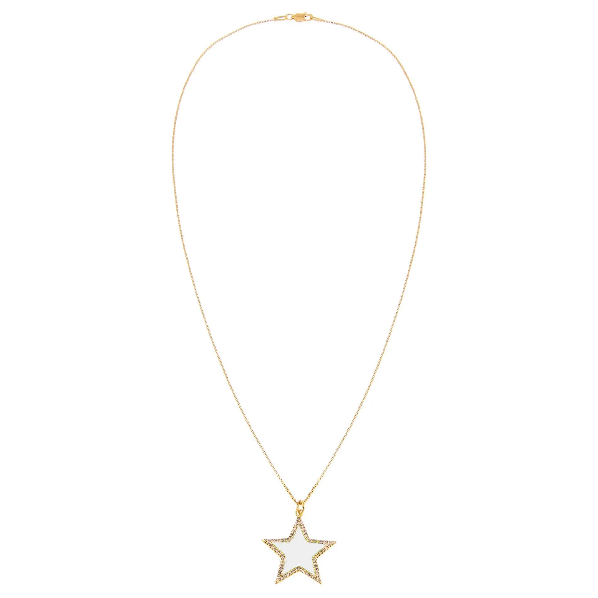 Enamel Star Charm Necklace