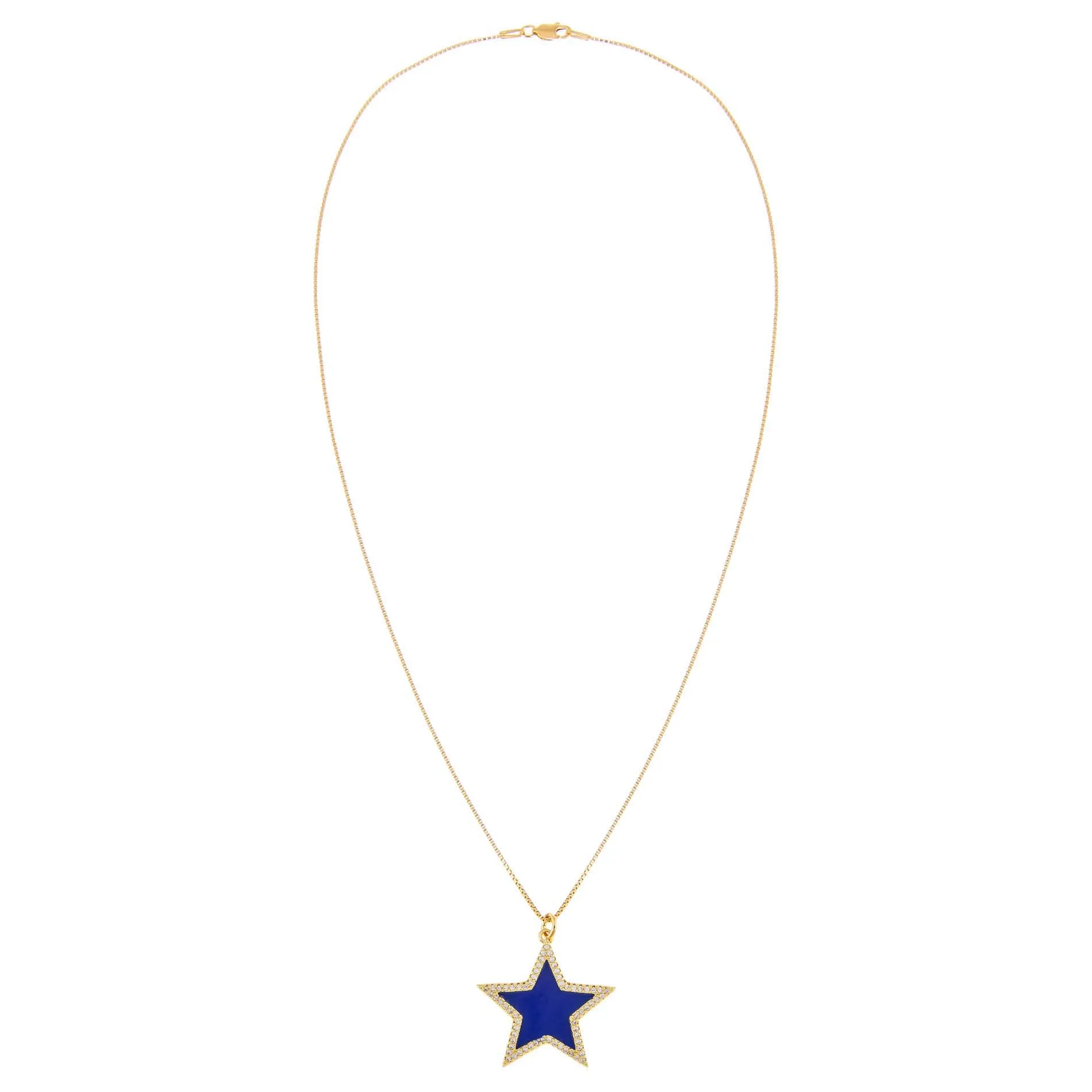 Enamel Star Charm Necklace