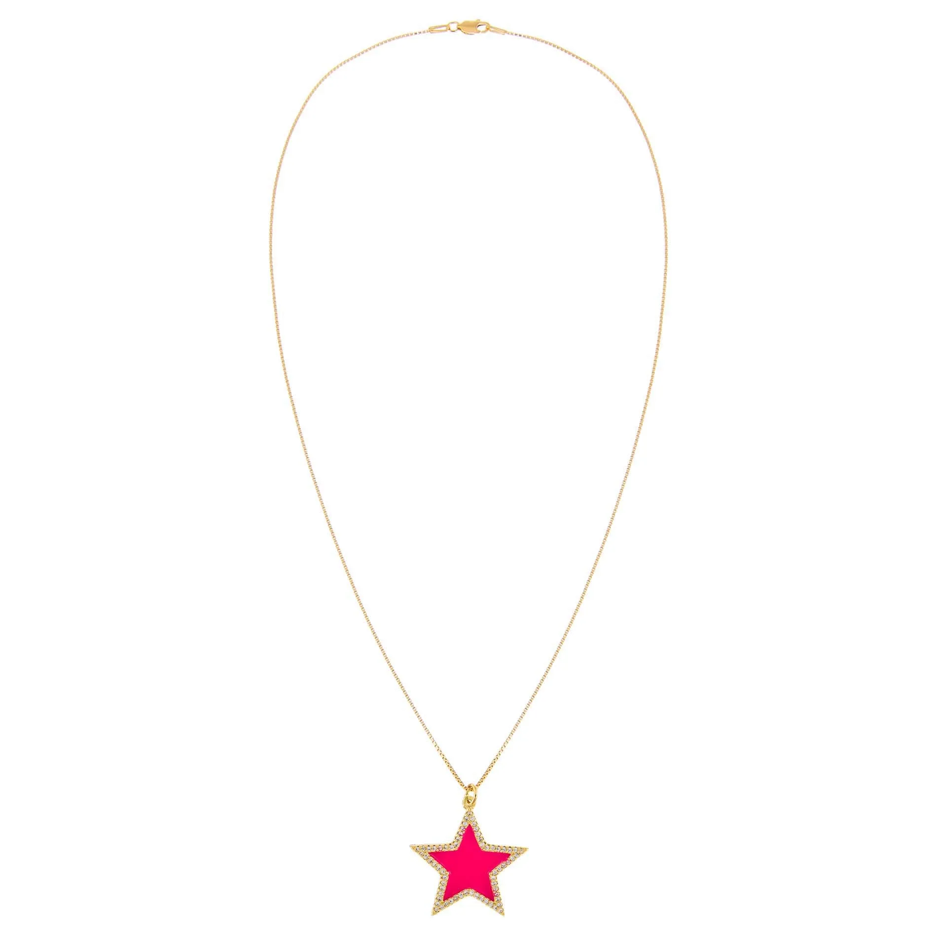 Enamel Star Charm Necklace