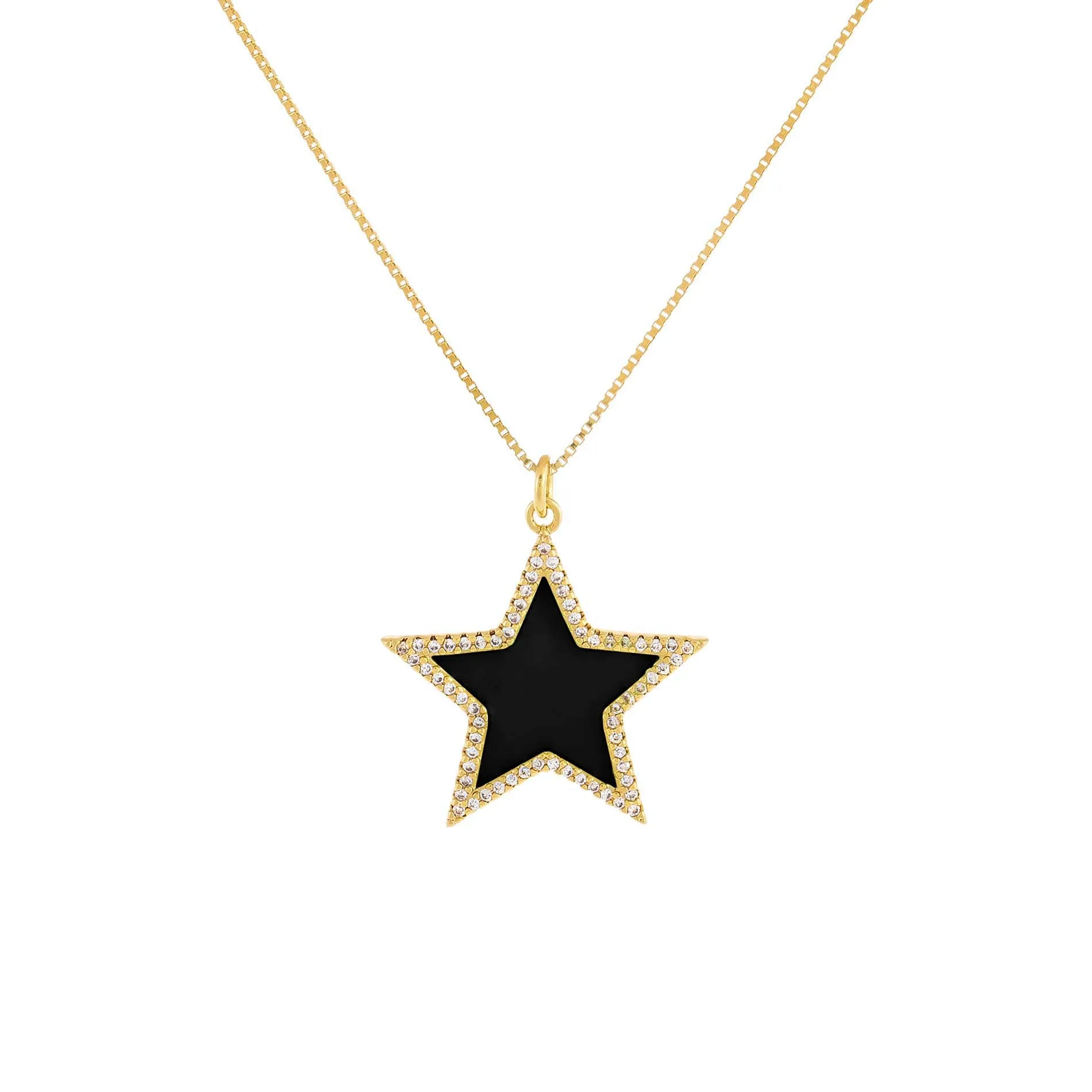 Enamel Star Charm Necklace
