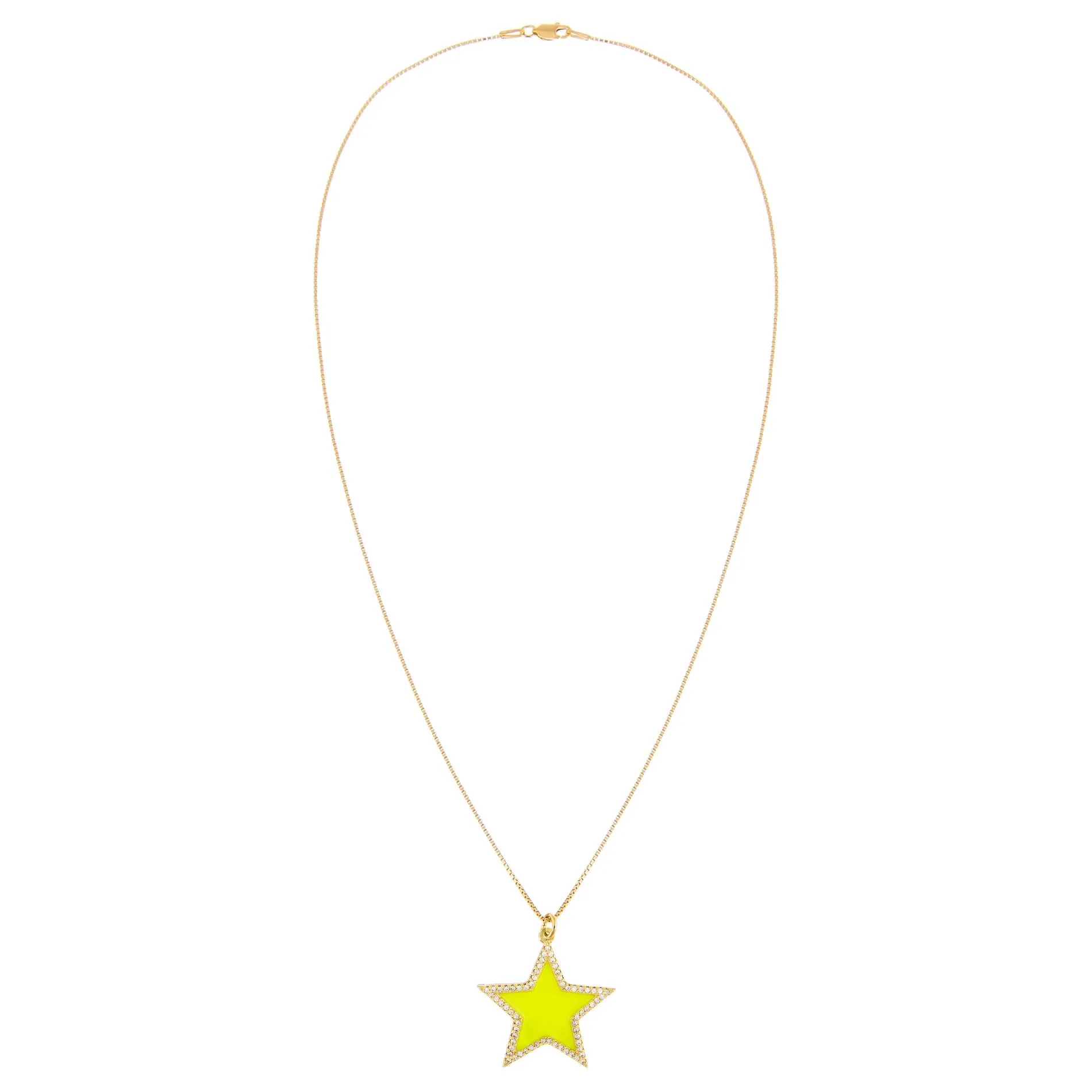 Enamel Star Charm Necklace