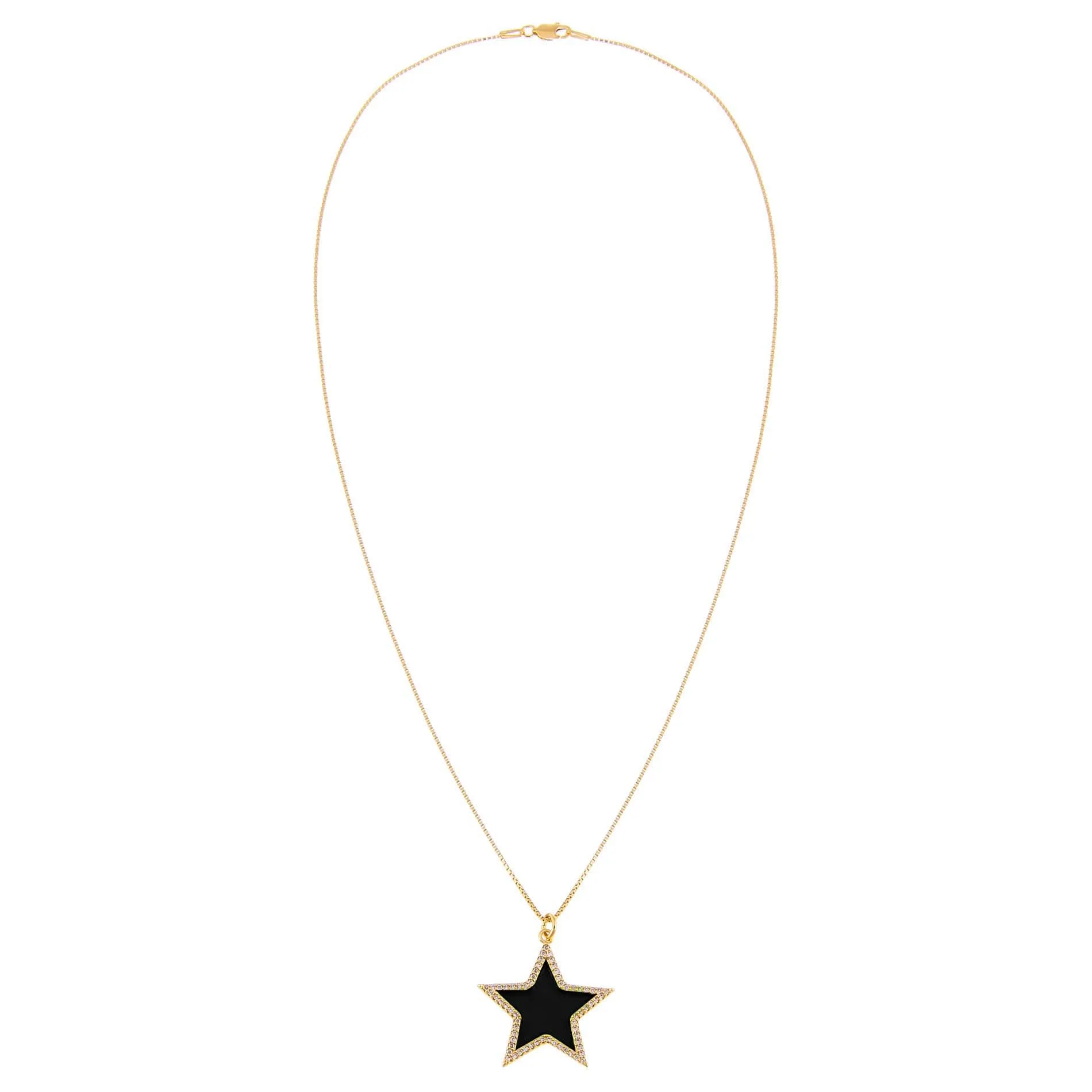 Enamel Star Charm Necklace