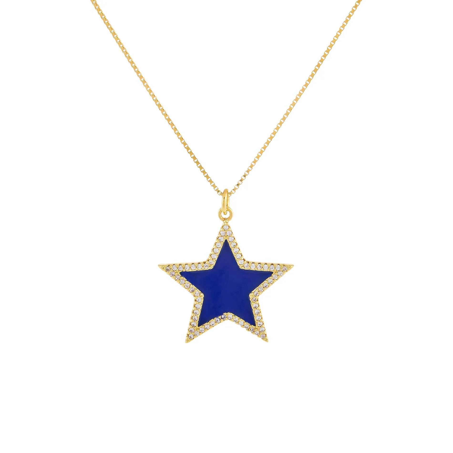 Enamel Star Charm Necklace