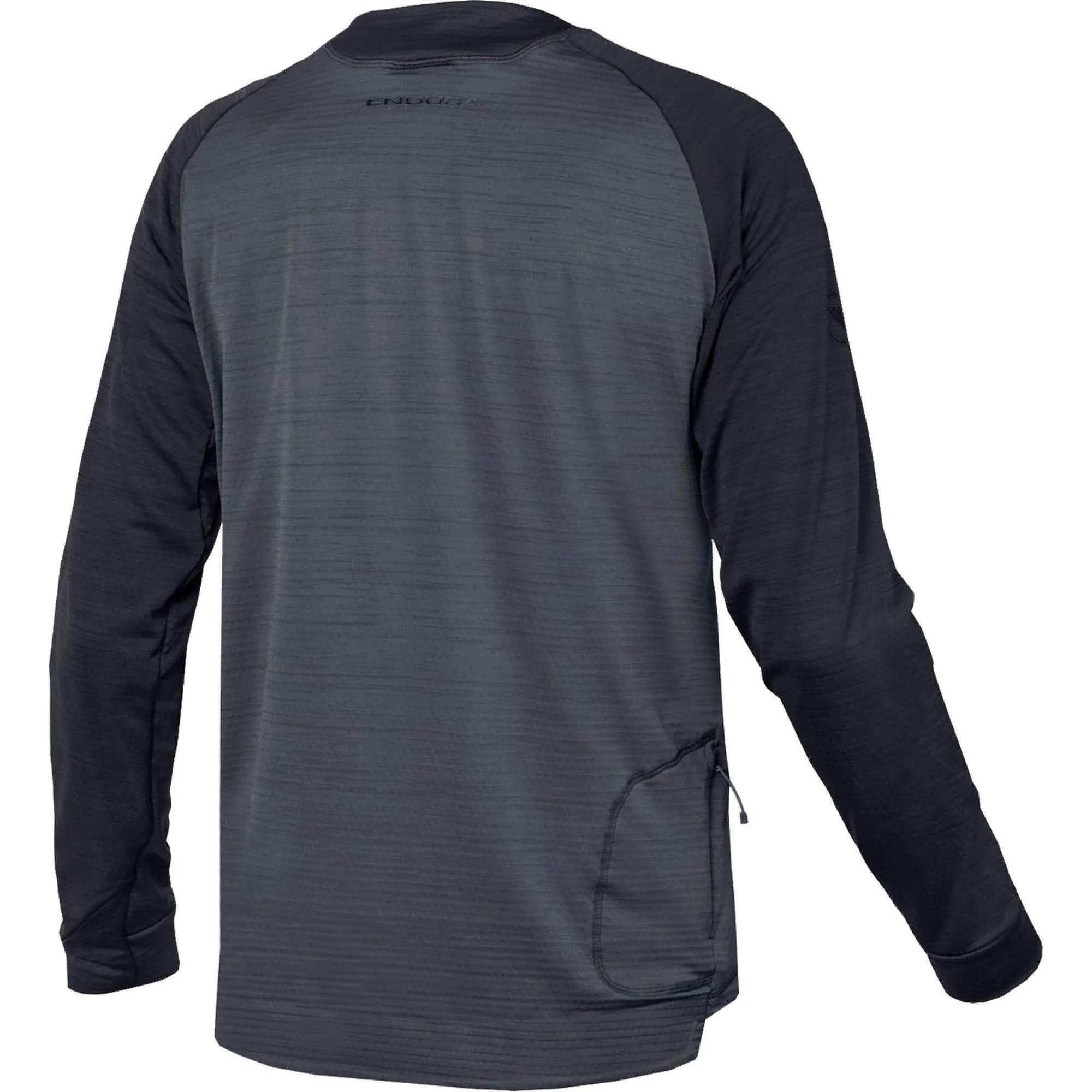 Endura Singletrack Fleece Long Sleeve MTB Mens Cycling Jersey - Black