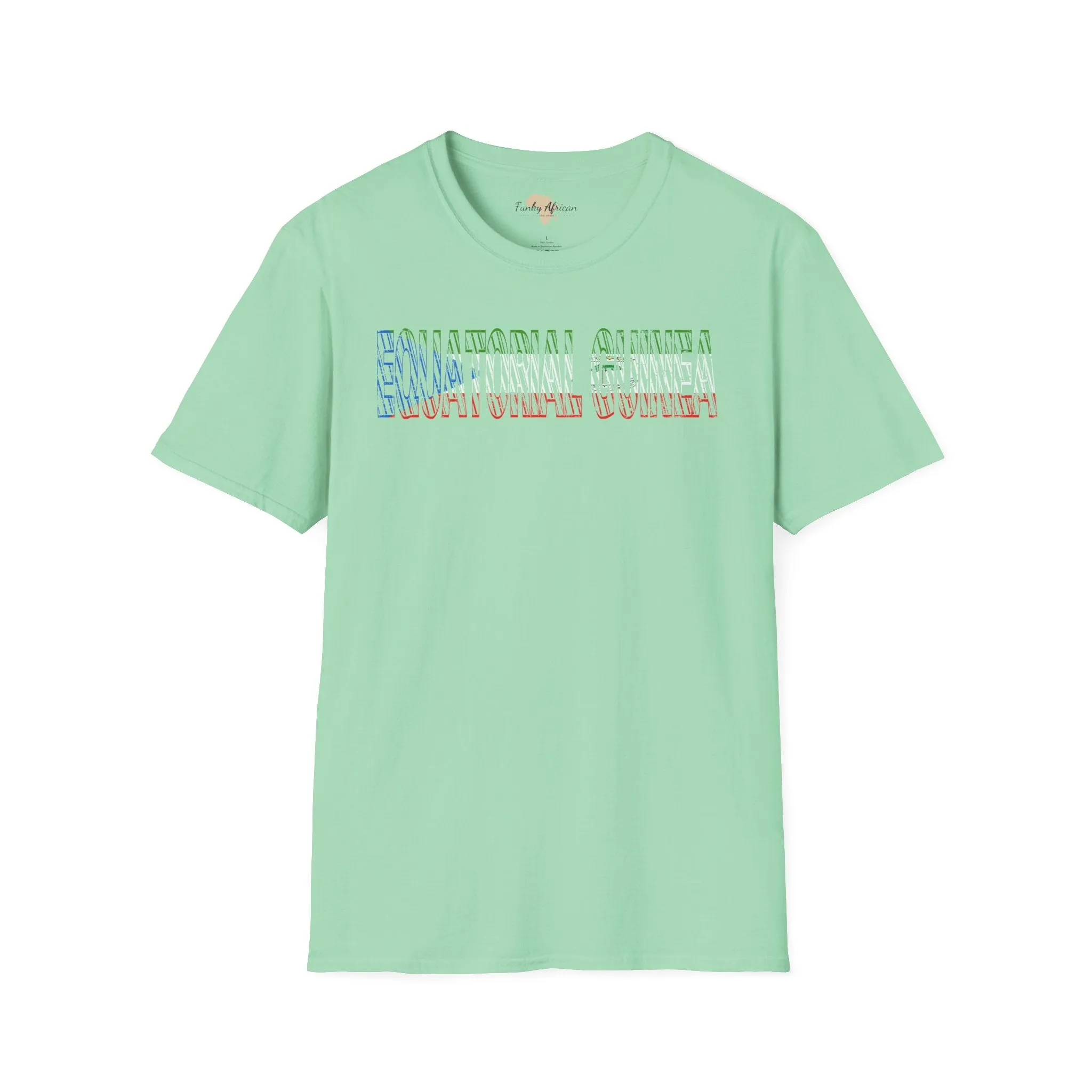 Equatorial Guinea text unisex softstyle tee