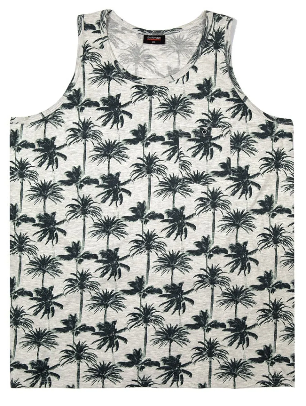 Espionage Mens Big Size Printed Summer Vest (SS18)
