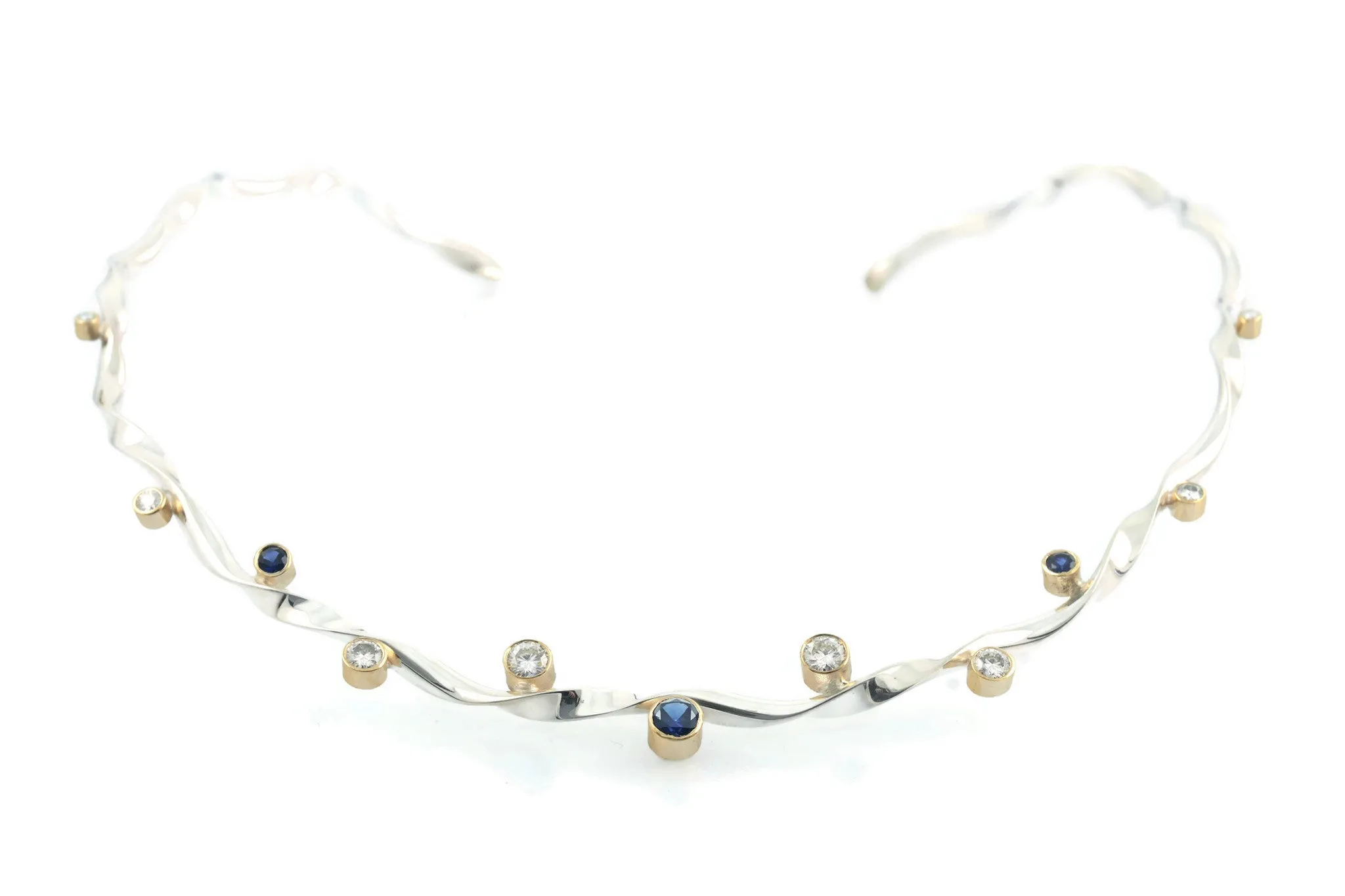 EthAus Kelp Forest Choker (Diamond and Sapphire)
