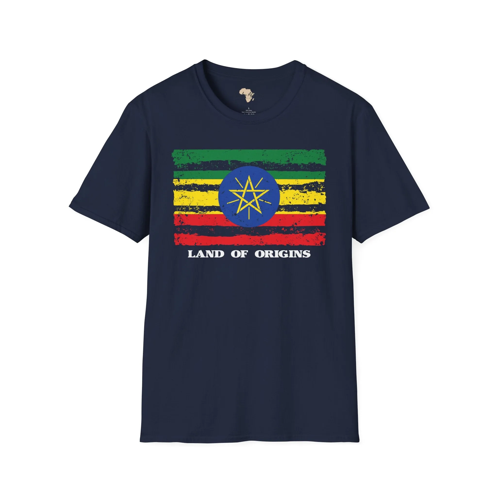 Ethiopia strip unisex softstyle tee