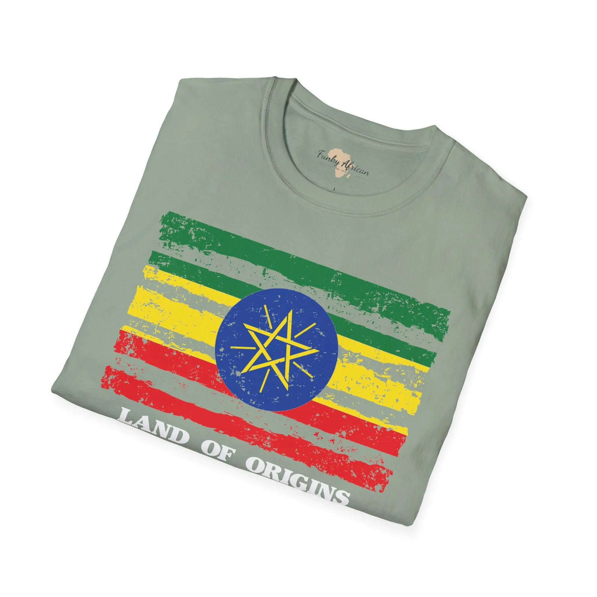 Ethiopia strip unisex softstyle tee