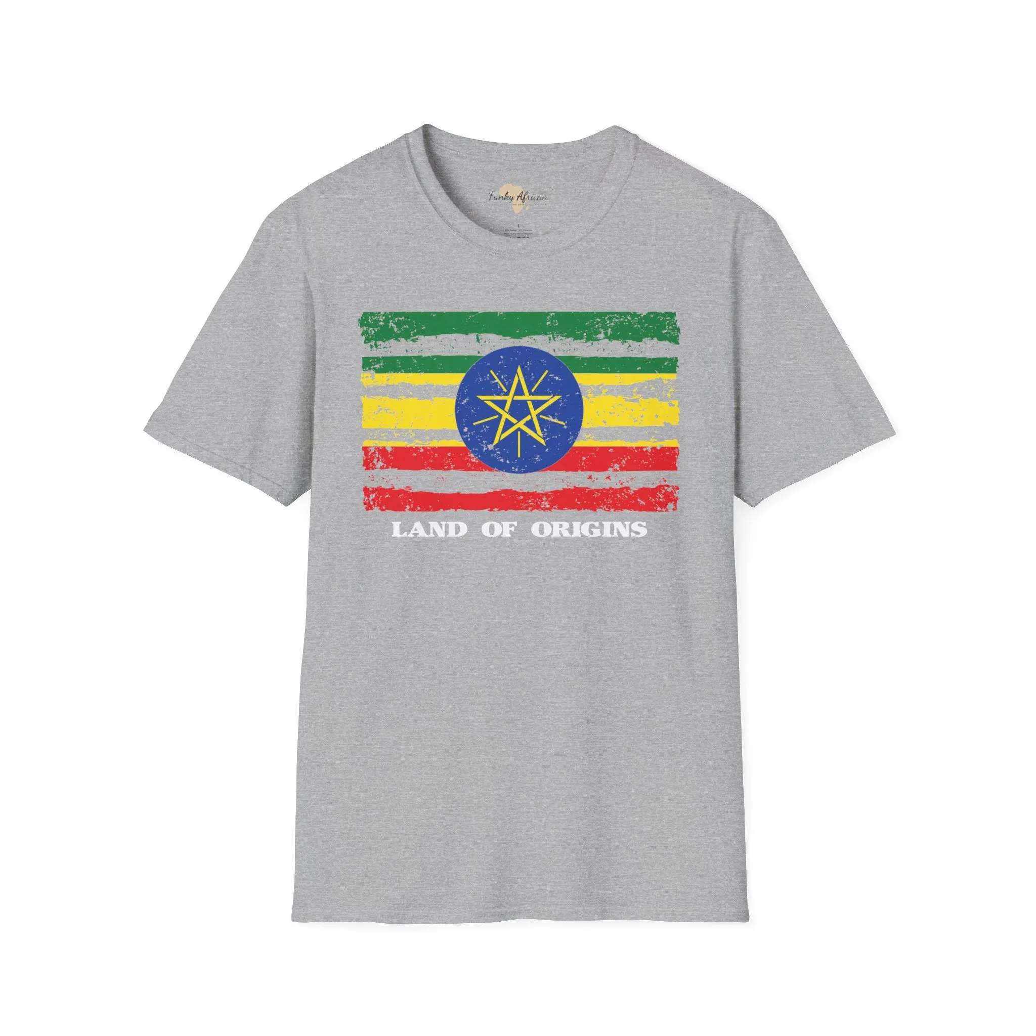 Ethiopia strip unisex softstyle tee