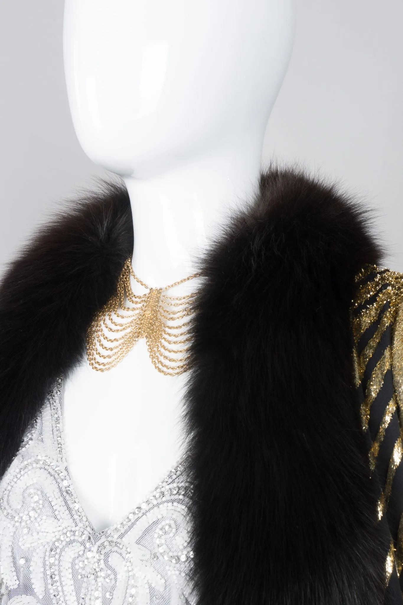 Etruscan Filigree Chain Collar Necklace