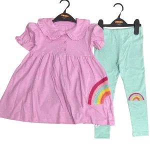 Ex Chainstore Girls Summer Crochet Rainbow Set (style 7304) Wholesale Pack of 14