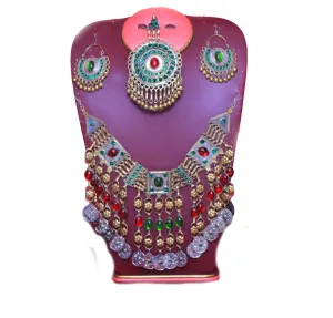 Exquisite Afghani Pendant Jewelry | Traditional Clothing Accessories Nk-428