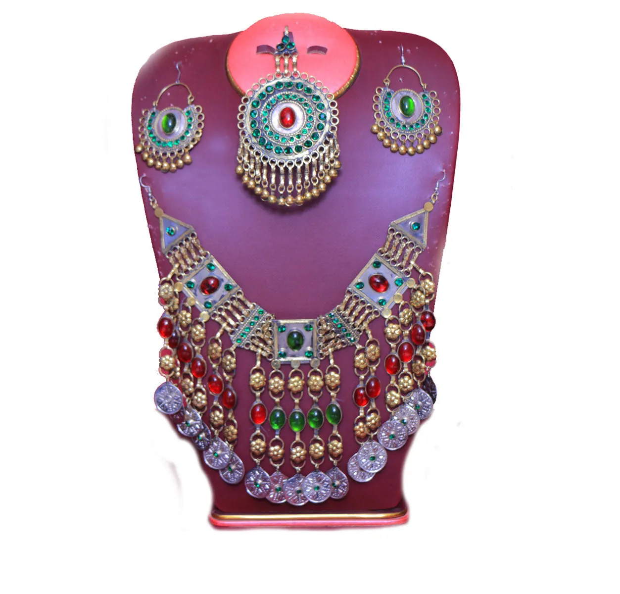 Exquisite Afghani Pendant Jewelry | Traditional Clothing Accessories Nk-428