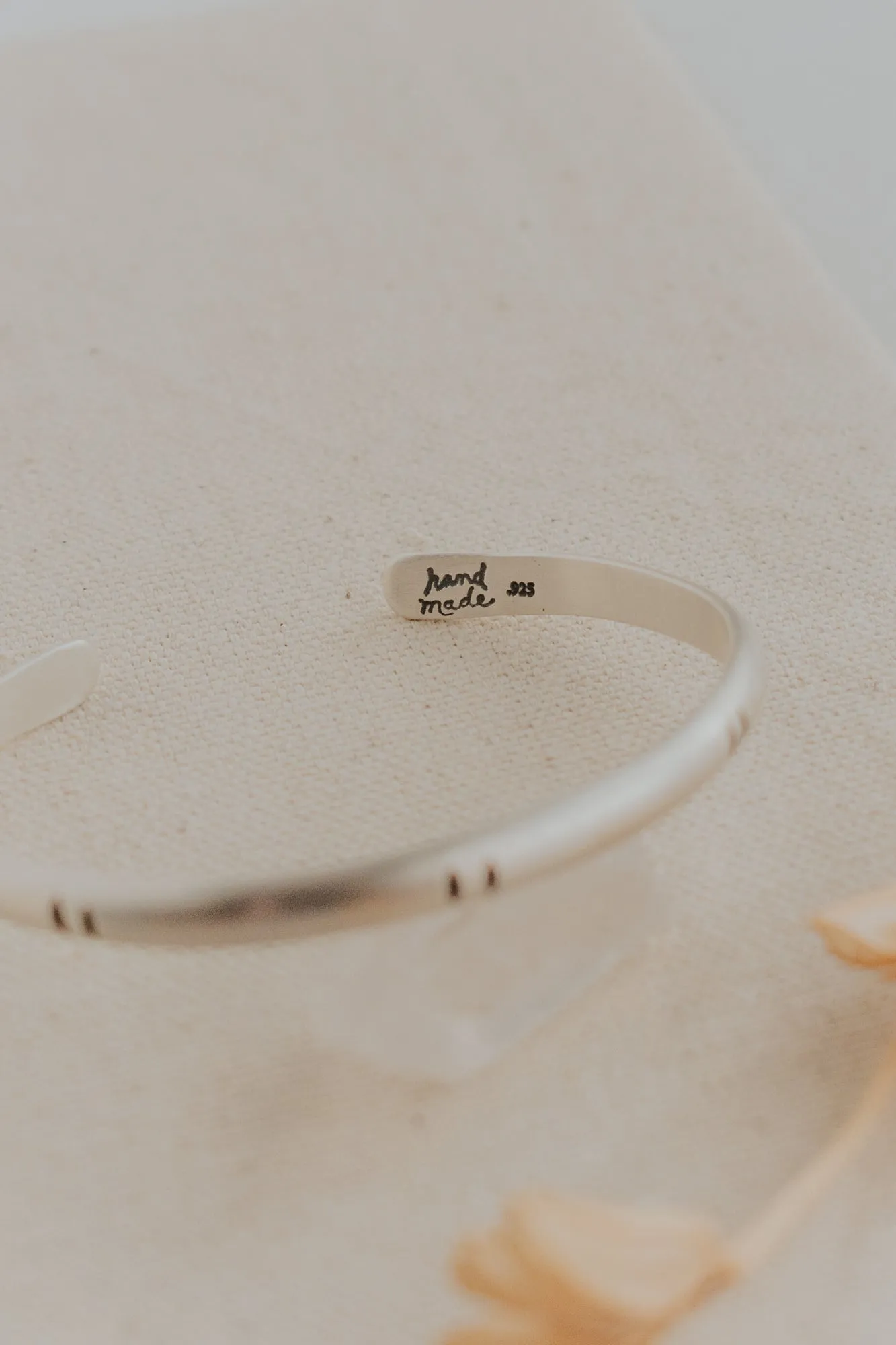 Extra Thick Simple Stamped Cuff Bracelet