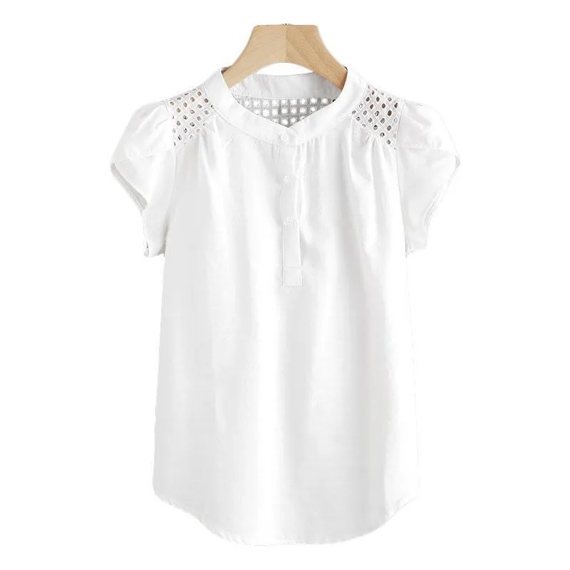 Eyelet Embroidery Blouse