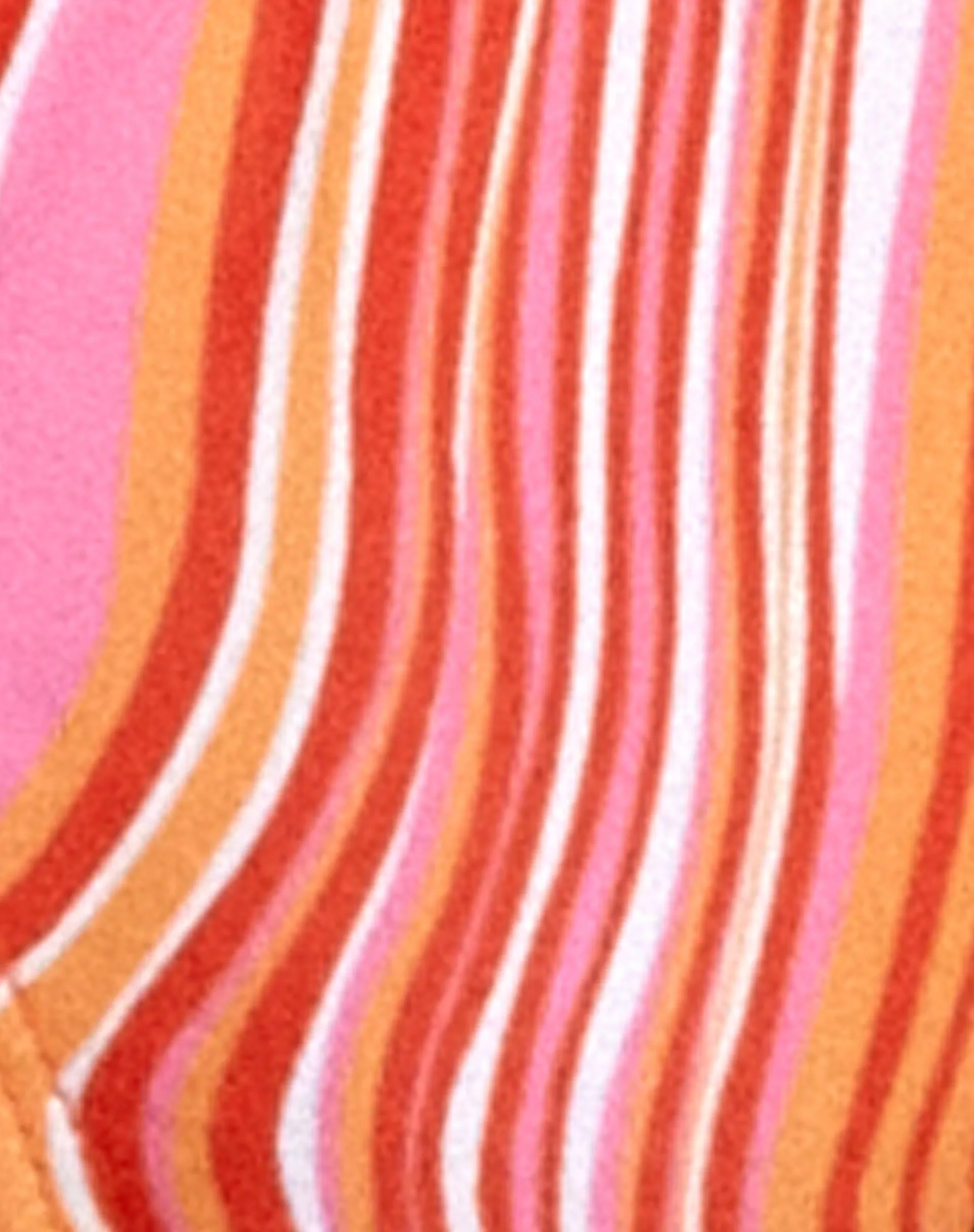 Farisa Bikini Bottom in 70's Ripple Tangerine