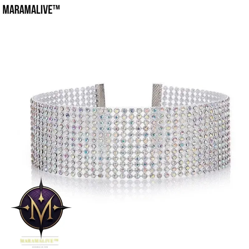 Fashion Women Full Crystal Rhinestone Choker Necklace Wedding Jewelry Chokers Necklaces for Women
