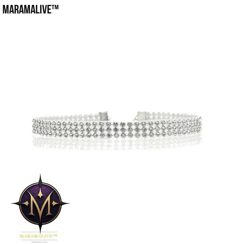 Fashion Women Full Crystal Rhinestone Choker Necklace Wedding Jewelry Chokers Necklaces for Women