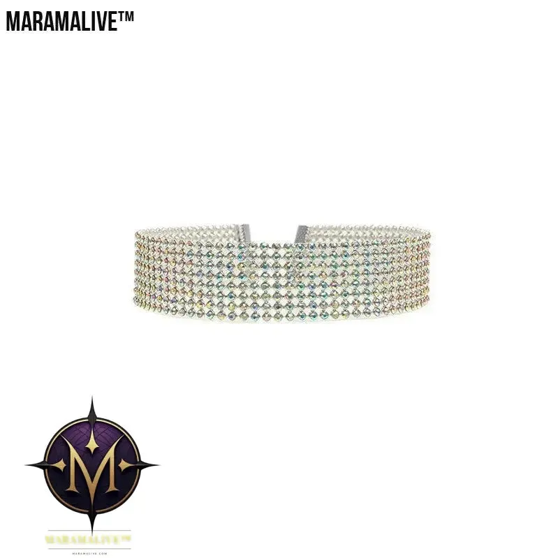 Fashion Women Full Crystal Rhinestone Choker Necklace Wedding Jewelry Chokers Necklaces for Women