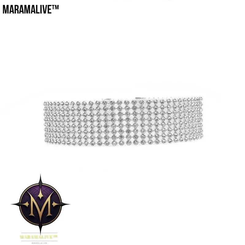 Fashion Women Full Crystal Rhinestone Choker Necklace Wedding Jewelry Chokers Necklaces for Women