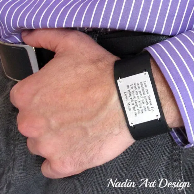 Fathers Day Gift - Leather Cuff