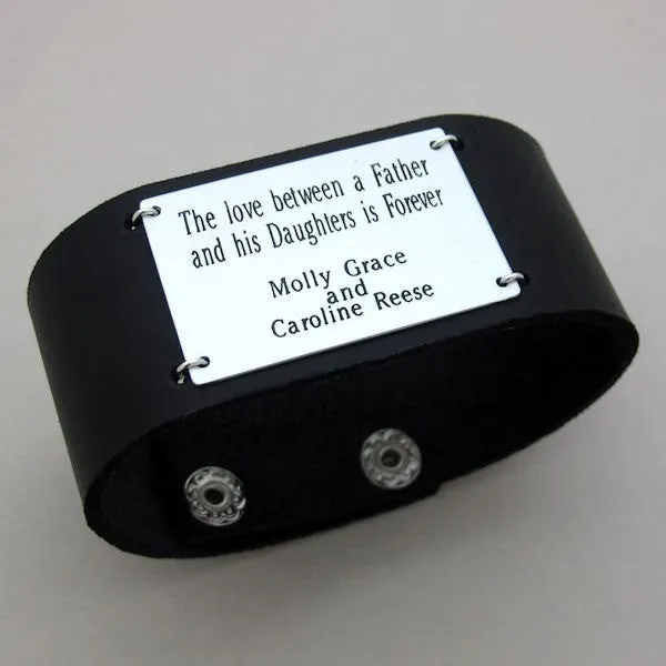 Fathers Day Gift - Leather Cuff