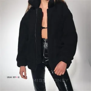 Female Overcoat Casual Teddy Outwear