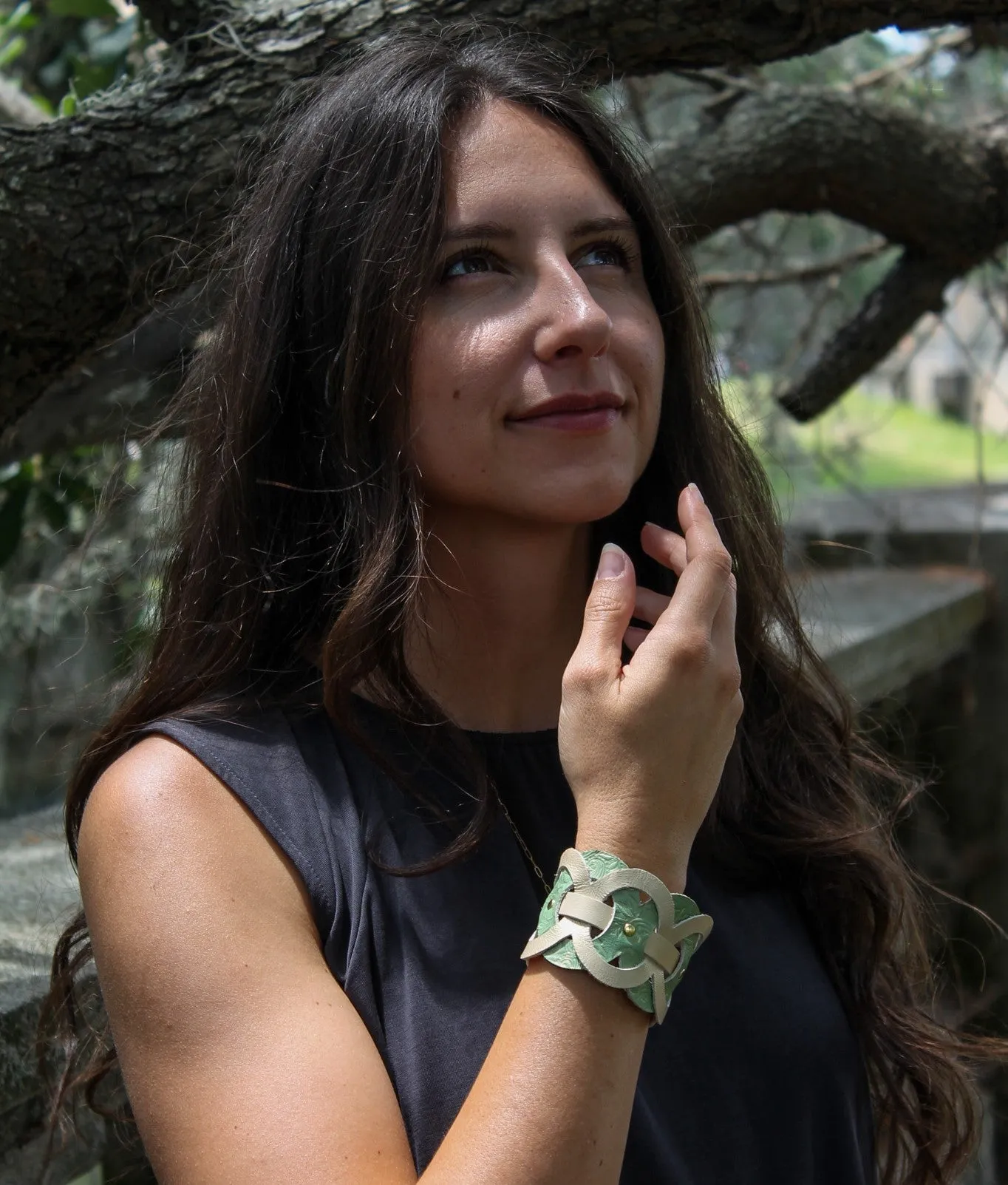 Filigree Cuff Bracelet / Golden Elemental