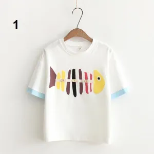 Fish Appliques T-Shirt