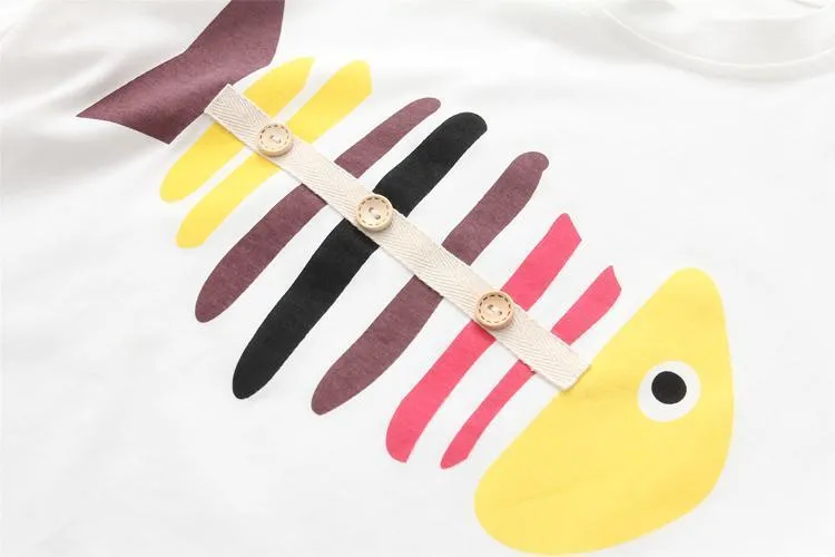 Fish Appliques T-Shirt