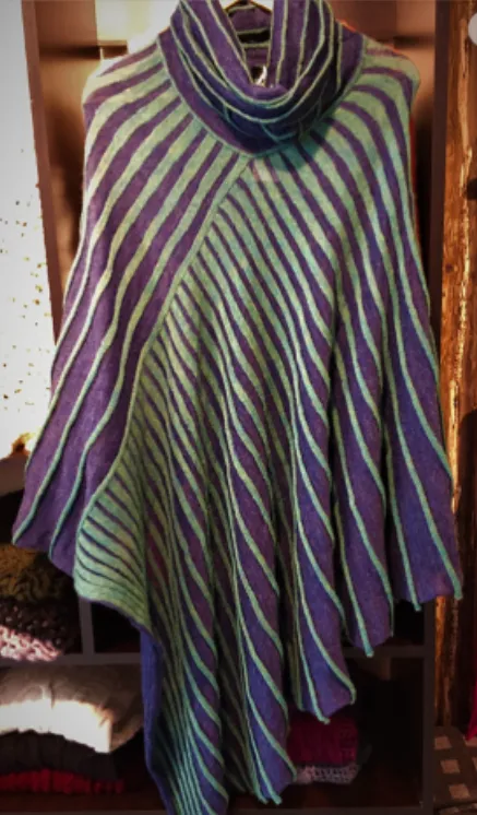 Flamingo Alpaca Poncho