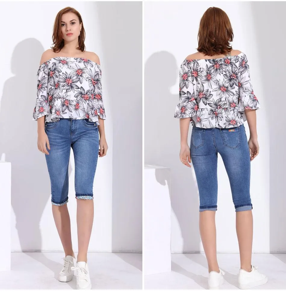 Flared Sleeve Off-Shoulder
