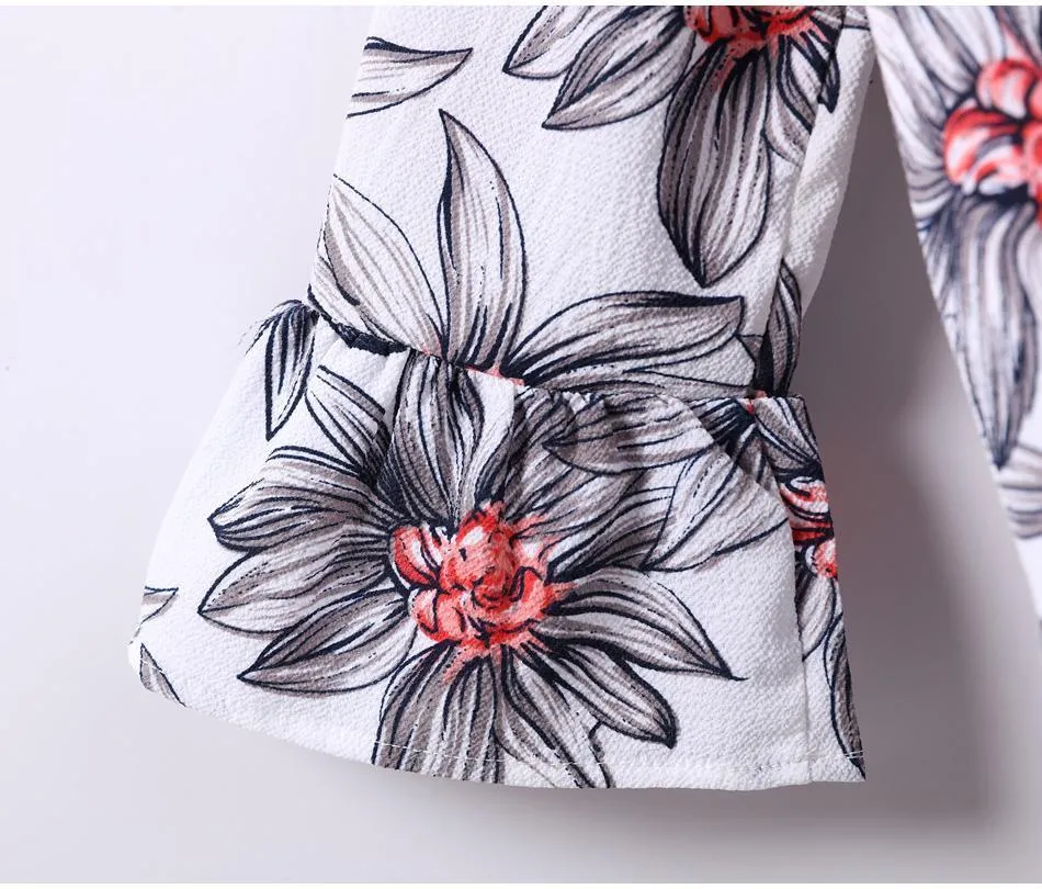 Flared Sleeve Off-Shoulder