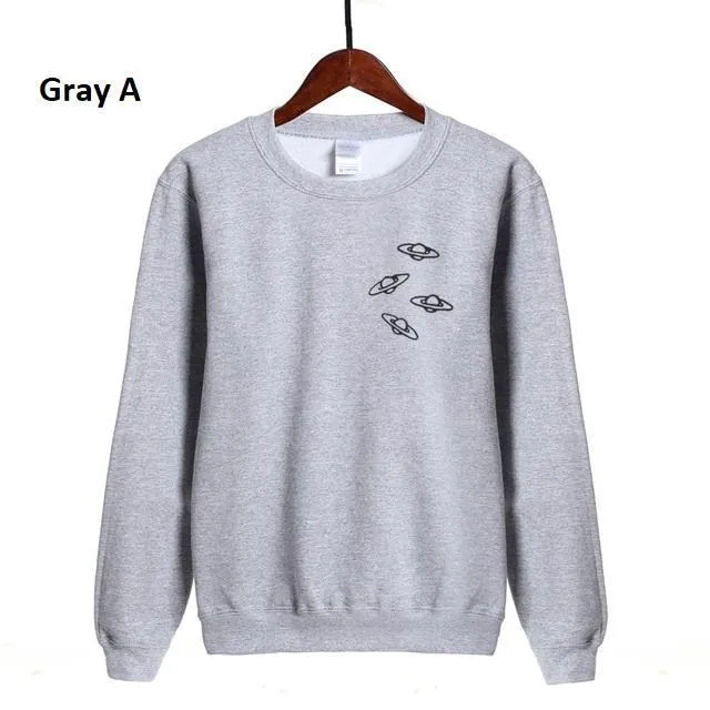 Fleeced O-Neck Sweatshirt