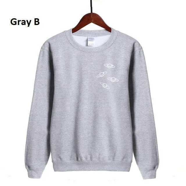Fleeced O-Neck Sweatshirt