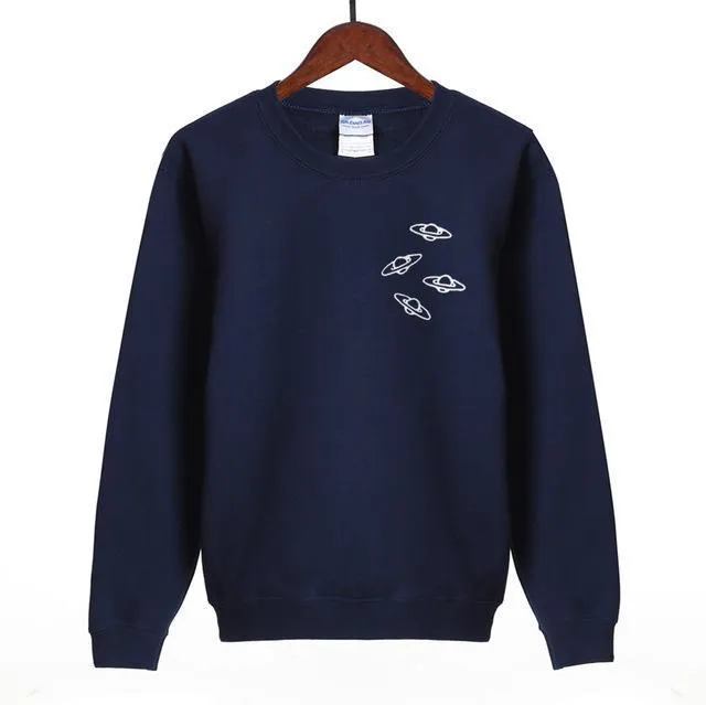 Fleeced O-Neck Sweatshirt