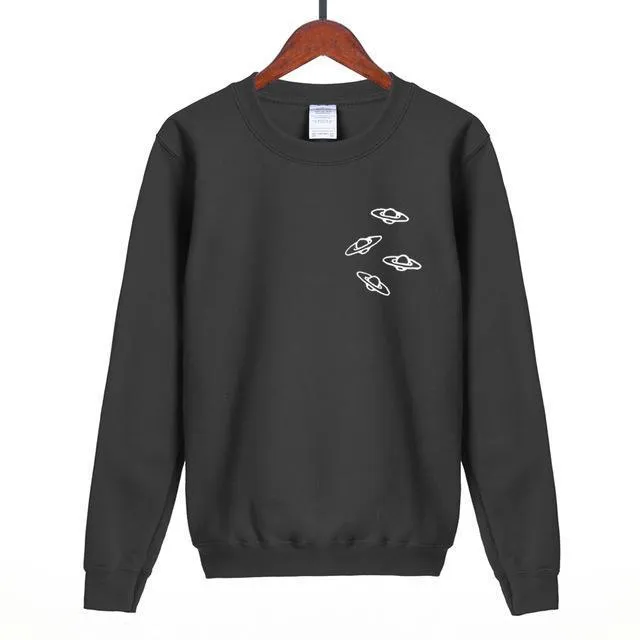 Fleeced O-Neck Sweatshirt