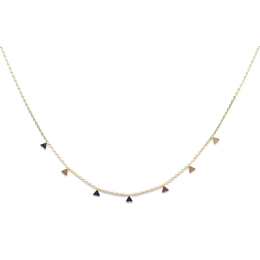 Floating Triangle Necklace