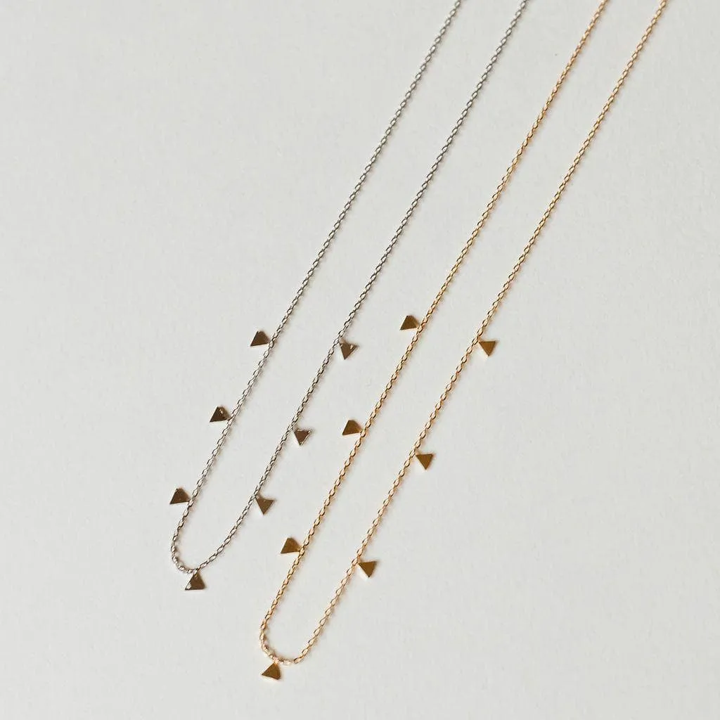 Floating Triangle Necklace